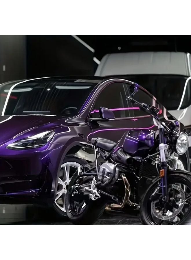 Purple Vinyl Wrap 11.81x39.37 Inch for Cars Motorcycles Durable PVC Easy Apply Weather Resistant - Image 3